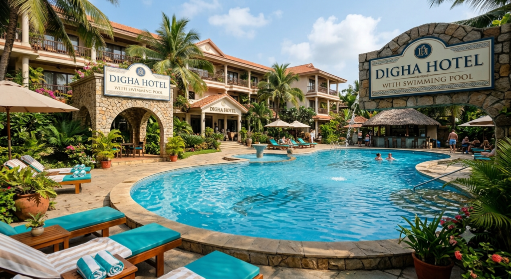 Digha Hotel with Swimming Pool